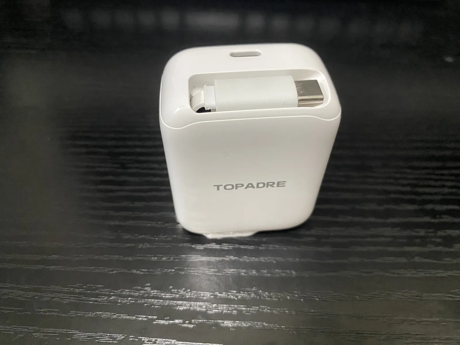 PSE表示を購入後に確認したTOPADRE 30W充電器のケーブル収納時の外観
